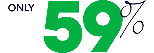 Only 59%