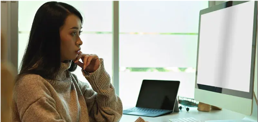 a person sitting at a desk