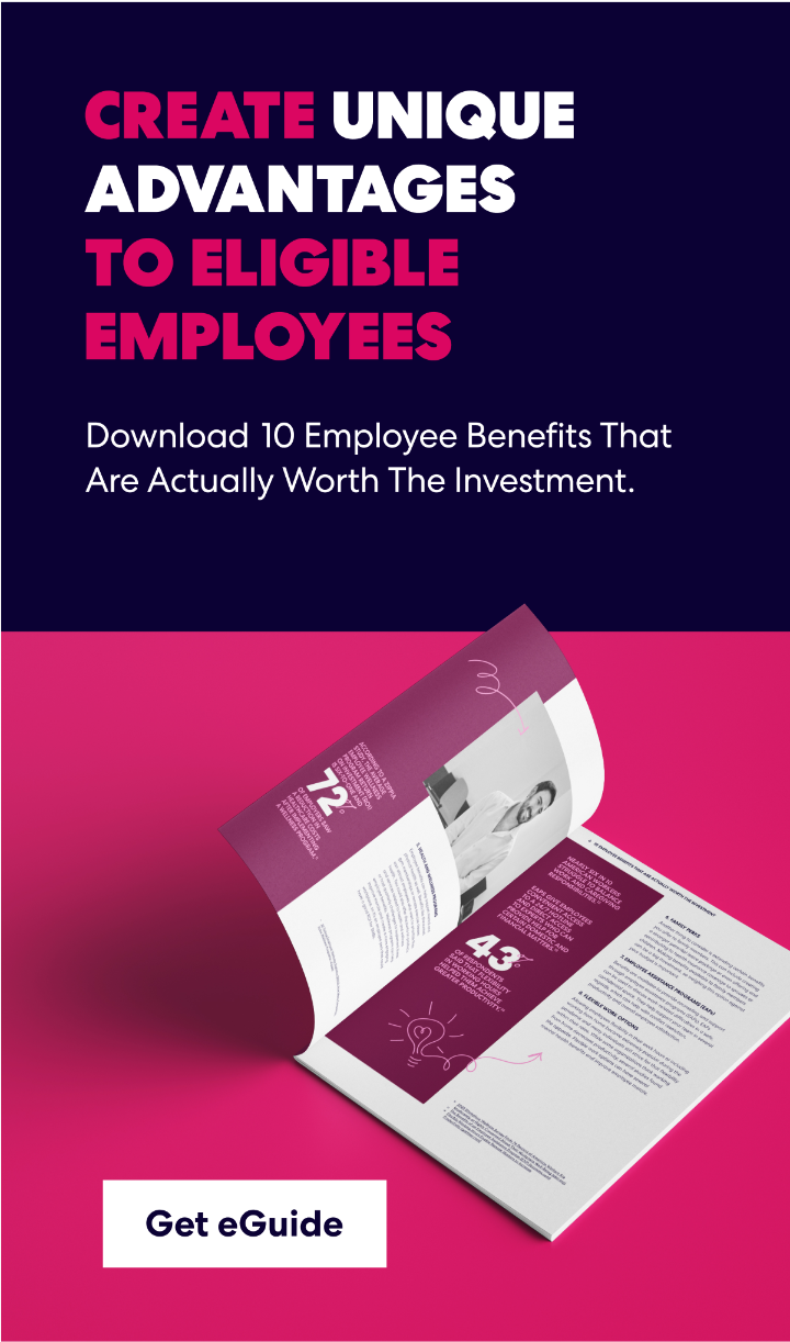 Learn how to create unique advantages to eligible employees. Download 10 Employee Benefits That Are Actually Worth The Investment .