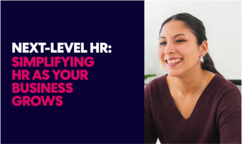 Promotional graphic for 'Next-Level HR: A Three-Part Webinar Series with Real Talk for SMB Leaders.'