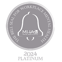 Platinum Bell Seal for Workplace Mental Health for the second consecutive year